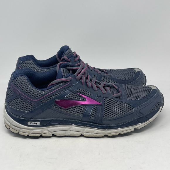 Brooks Addiction 12 Shoes Womens 11.5 D Wide Blue Running Walking Sneakers - Picture 3 of 14